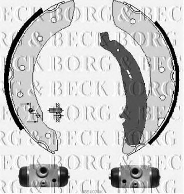 BORG & BECK bbs1076k -  Комплект тормозных колодок